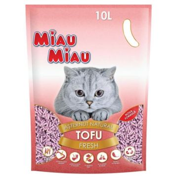 Nisip Pisici MIAU MIAU Tofu Fresh (formula originala) 10L