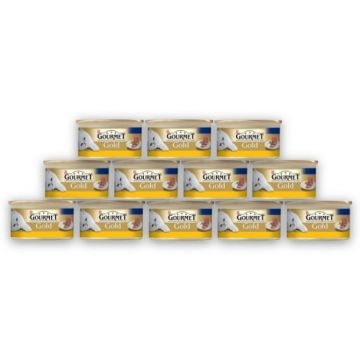 Pachet Conserve Pisici GOURMET Gold Mousse Ficat 12x85g Pachet Conserve Pisici GOURMET Gold Mousse Ficat 12x85g