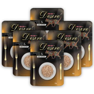 Pachet Economic Plicuri DESIRE Pui File si Ton in Supa 6x70g