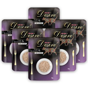 Pachet Economic Plicuri DESIRE Ton File si Creveti in Supa 6x70g