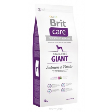 BRIT Care Grain-Free Giant Salmon & Potato hrana uscata caini de talie foarte mare, somon si cartof 1 kg