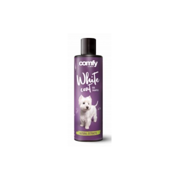 COMFY White Coat Dog Shampoo șampon pentru câini cu blana deschisă la culoare 250 ml