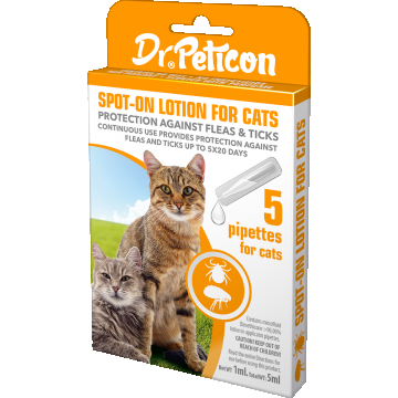Dr. Peticon, Pipete Spot-On pentru Pisici, 5 x pipete