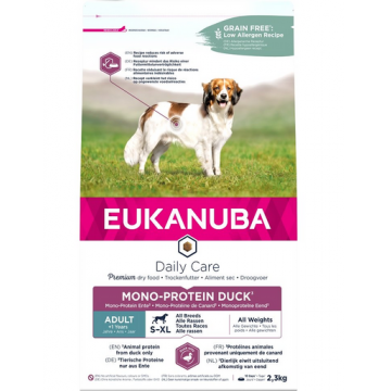 EUKANUBA Daily Care S-XL Adult 2,3 kg Hrana monoproteica pentru caini, cu rata