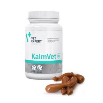 Supliment pentru calmarea stresului KalmVet 150 mg Twist-Off, 60 capsule, VetExpert