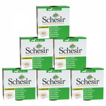 Pachet conserve Caini Schesir Adult Small Pui 6x85g