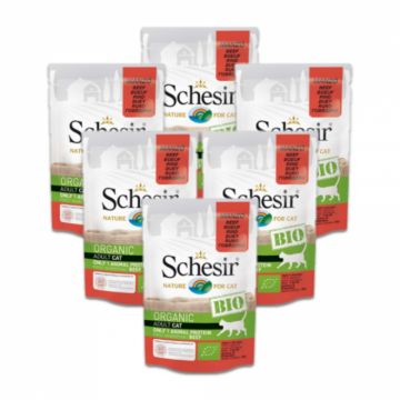 Pachet Schesir Cat Plic Bio Vita 6x85g
