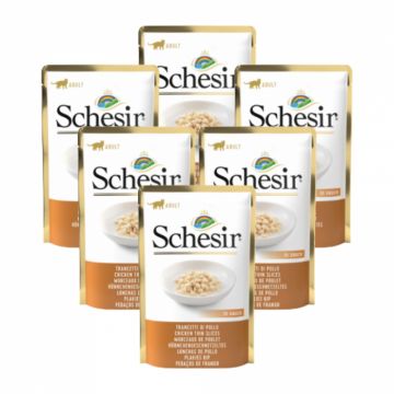 Pachet Schesir Cat Plic Pui in Salsa 6x85g