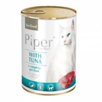 Piper Adult Pisica Sterilizat cu Ton, Conserva 400g