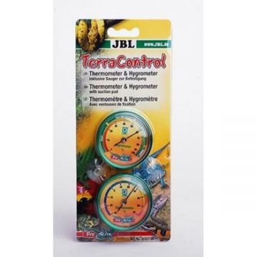Termometru si higrometru pentru terariu JBL TerraControl (1 Hygrometer, 1 Thermometer)