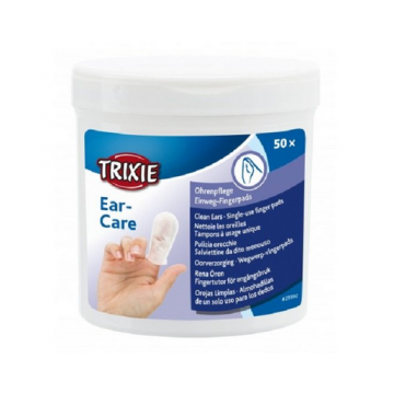 TRIXIE Ear Care tampoane degete pentru curatare urechi caini si pisici