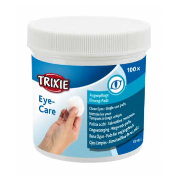 TRIXIE Eye Care Dischete curatare ochi, caini si pisici 100 buc
