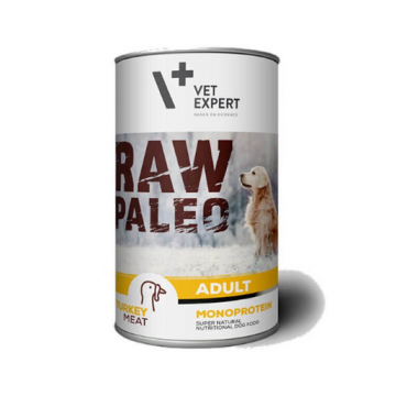 VETEXPERT RAW PALEO Adult cu carne de curcan 400 g