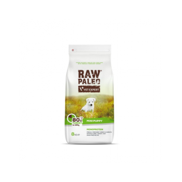 VETEXPERT Raw Paleo Turkey Puppy Mini 8 kg hrana catei rasa mica, curcan