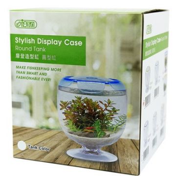 Acvariu acrilic ISTA Stylish Display Case Round Tank Green