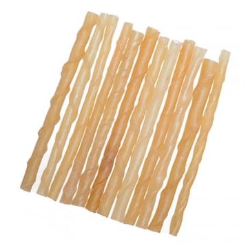 Batoane Piele Rasucita 7-8 mm 12 cm, 100 buc