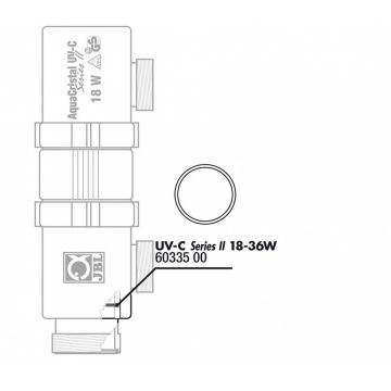 JBL Garnitura/O-ring pentru bec (57x3,9mm) UV-C 18/36W (2x)