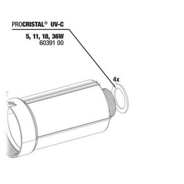 JBL PC UV-C Seal tube connection (4x)