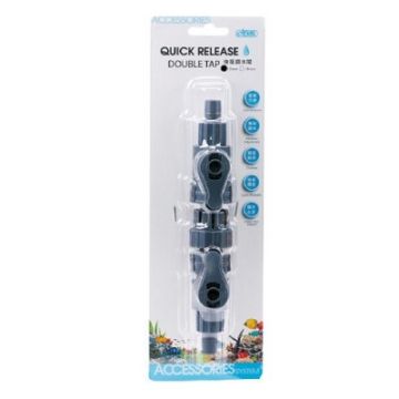 Set robineti acvariu cupla rapida pentru furtun de 16 mm