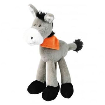 Trixie, jucărie măgar câini, cu sunet, pluș, 24cm, multicolor