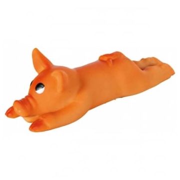 Trixie, jucărie purcel câini, cu sunet, latex, 13cm, multicolor