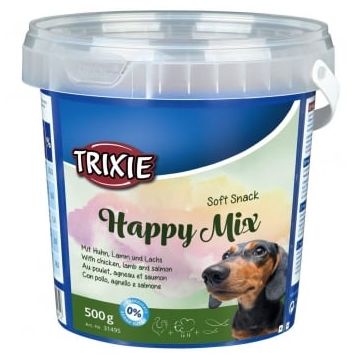 Drops Mixt Trixie Cu Pui, Miel si Somon, 500 g