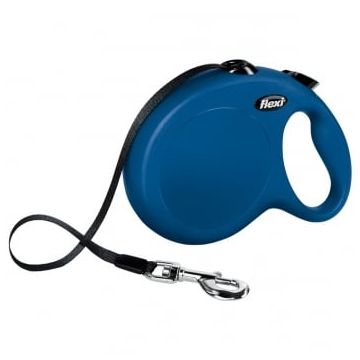 FLEXI Classic Giant, lesă retractabilă câini, 50kg, bandă, 8m, albastru