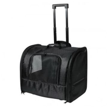 Geanta Transport Trixie Trolley, 45x41x31 cm, Negru