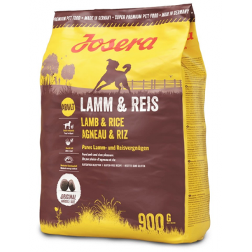 JOSERA Lamb & Rice hrana uscata caini adulti, miel si orez 900g