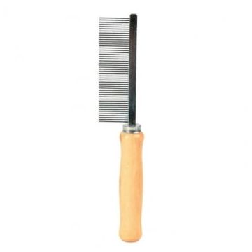 Pieptene Des cu Maner de Lemn, 17 Cm