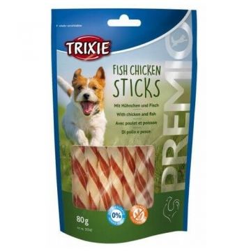 Recompense Sticks Trixie Premio Cu Pui Si Peste, 80 g
