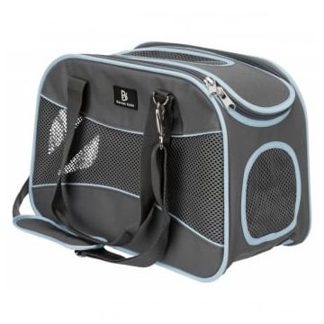 TRIXIE Alison, geantă transport câini și pisici, XS-S(max. 8kg), poliester oxford, deschidere superioară, cu curea de umăr, gri, 20 x 29 x 43 cm