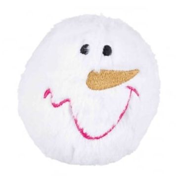 TRIXIE Christmas Xmas bulgăre de zăpadă, diverse modele, jucărie de pluș câini, XS-XL, pluș, cu sunet, activități fizice, alb, ⌀10 cm