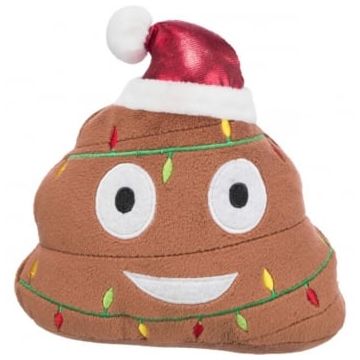 TRIXIE Christmas Xmas Emoticon, jucărie de pluș câini, XS-XL, poliester, cu sunet, activități fizice, maro, 17 cm