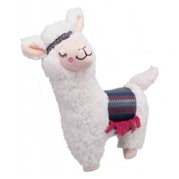 Trixie, jucărie alpaca câini, cu sunet, pluș, 31cm, multicolor