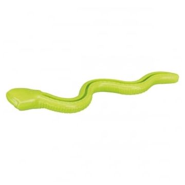 Trixie, jucărie șarpe recompensă câini, cu sunet, cauciuc termoplastic, 42cm, verde