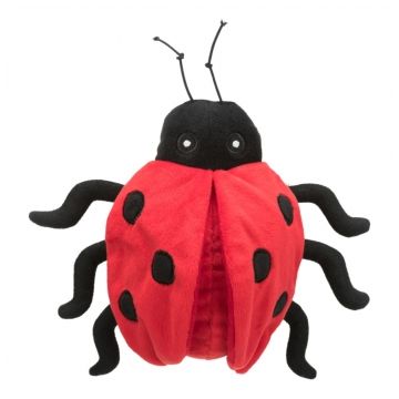 Trixie, jucărie buburuză câini, cu sunet, pluș, 17cm, multicolor