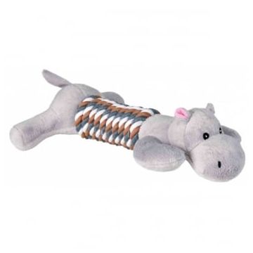 Trixie, jucărie câine cu sfoară câini, cu sunet, pluș, 32cm, multicolor