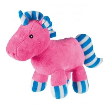 Trixie, jucărie cal unicorn câini, cu sunet, pluș, 28cm, multicolor
