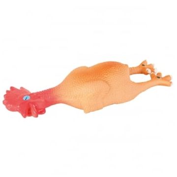 Trixie, jucărie găină câini, cu sunet, latex, 25cm, multicolor