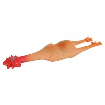 Trixie, jucărie găină câini, cu sunet, latex, 47cm, multicolor