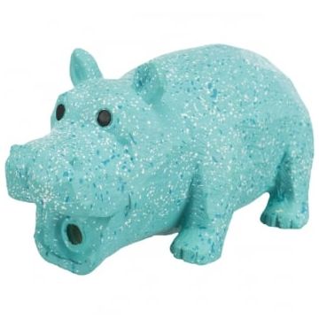 Trixie, jucărie hipopotam câini, cu sunet, latex, 15cm, multicolor