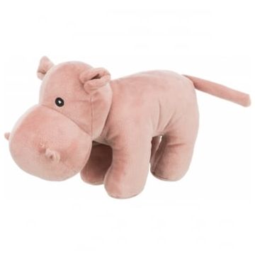 Trixie, jucărie hipopotam câini, cu sunet, pluș, 25cm, multicolor