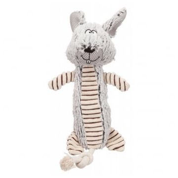 Trixie, jucărie iepure câini, cu sunet, pluș, 35cm, multicolor