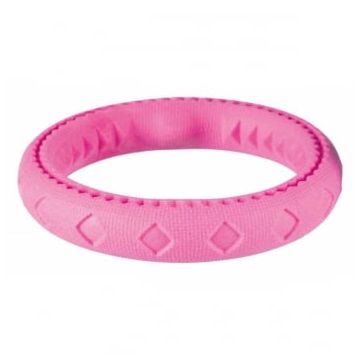 Trixie, jucărie inel plutitor câini, cauciuc, 17cm, multicolor