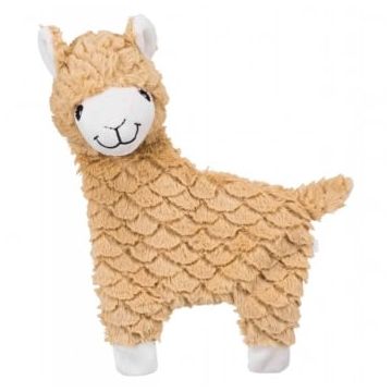 Trixie, jucărie lamă câini, cu sunet, pluș, 40cm, alb