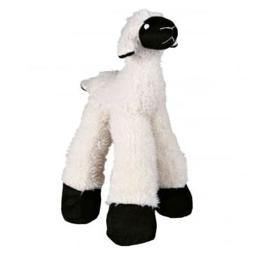 Trixie, jucărie miel cu picioare lungi câini, cu sunet, pluș, 30cm, multicolor