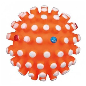 Trixie, jucărie minge arici câini, cu sunet, vinil, 6cm, multicolor