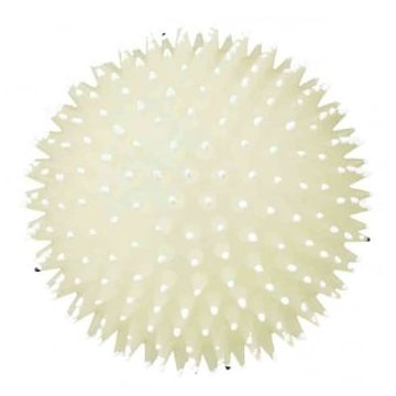 Trixie, jucărie minge arici fosforescentă câini, cu sunet, vinil, 10cm, multicolor