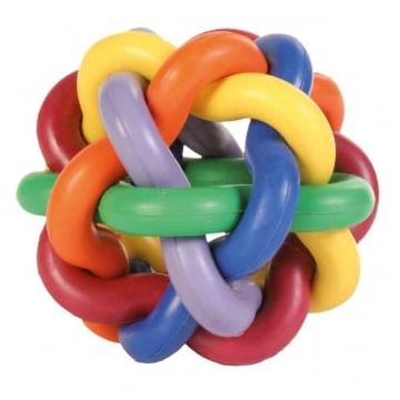 TRIXIE, jucărie minge câini, cauciuc, 10cm, multicolor